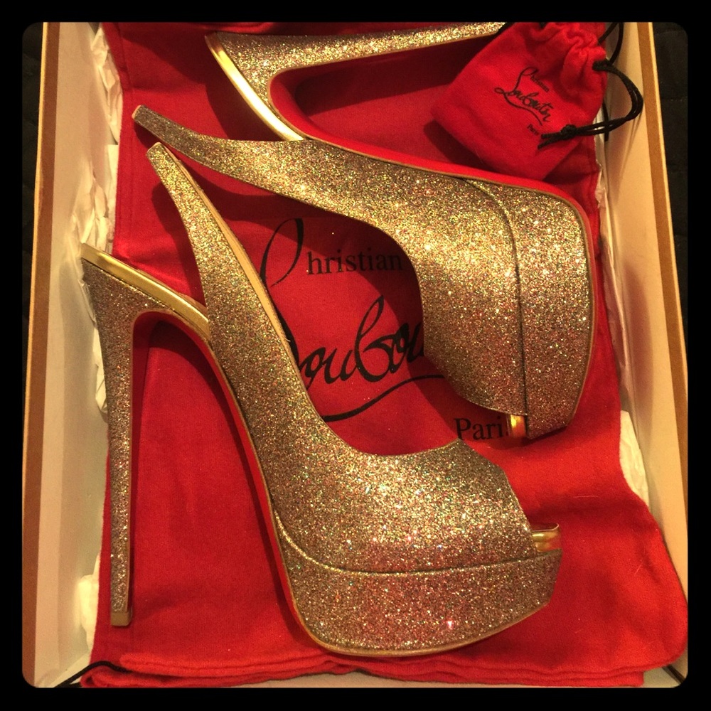 Authentic Christian Louboutin Lady Peep size 41